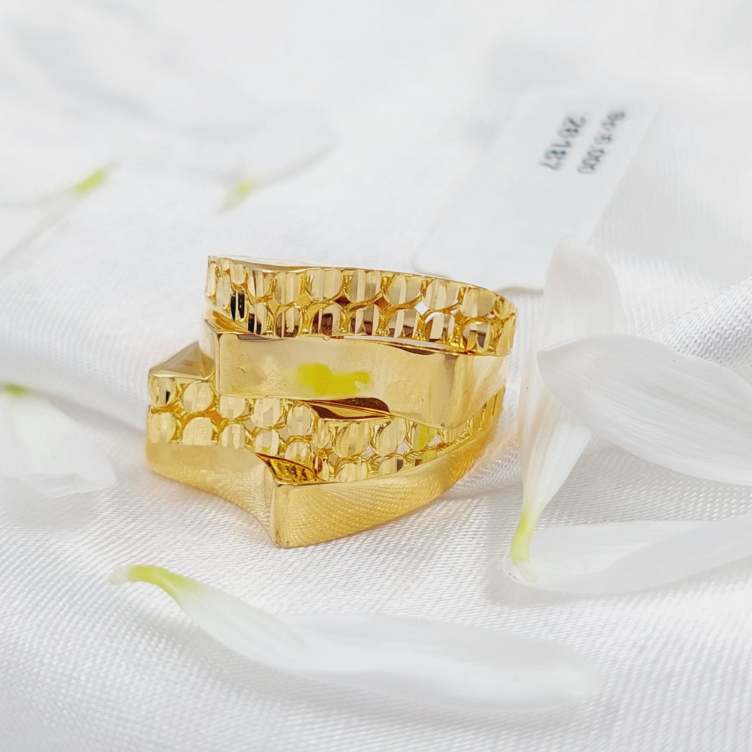 21K Gold Fancy Ring by Saeed Jewelry - Image 1