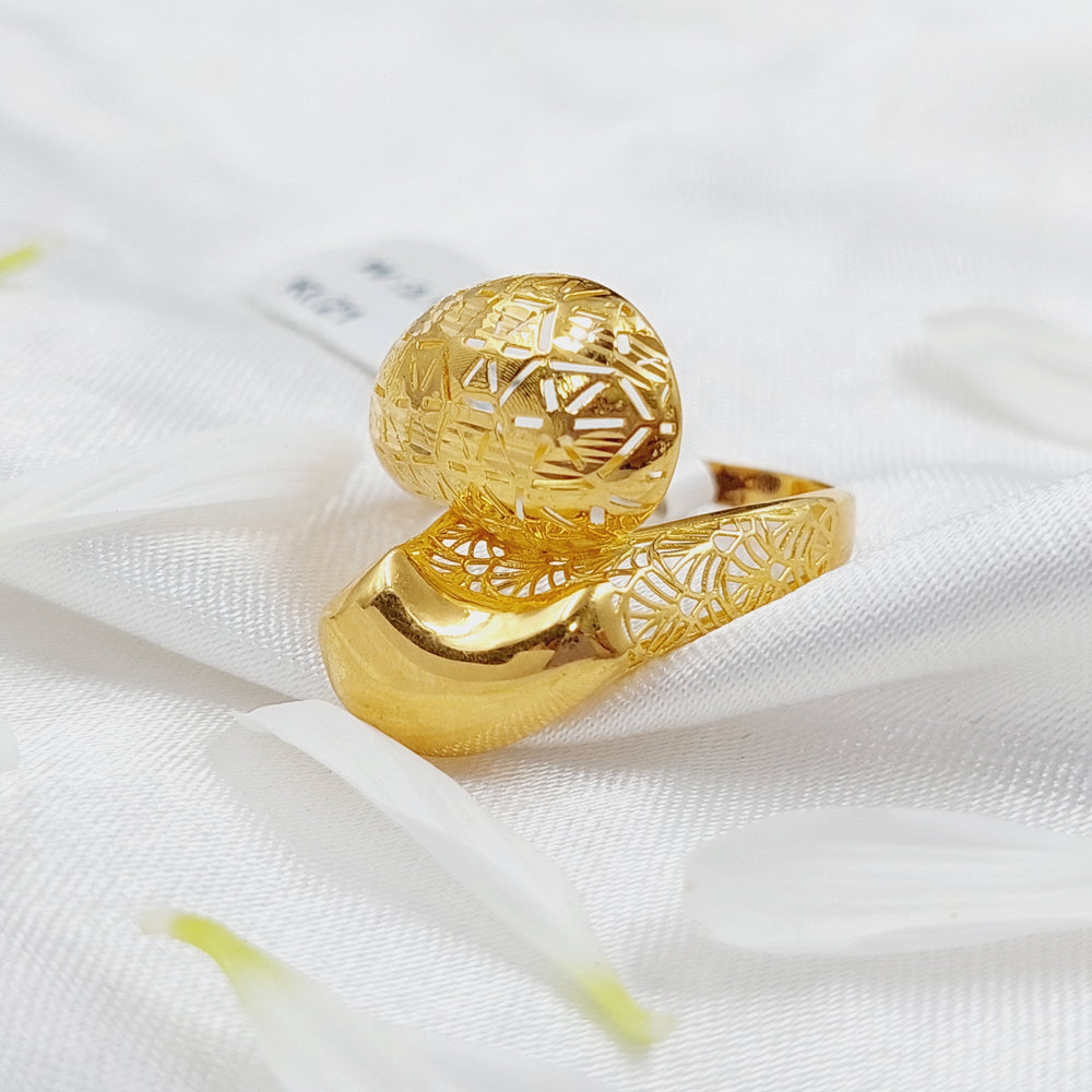 21K Gold Fancy Ring by Saeed Jewelry - Image 2