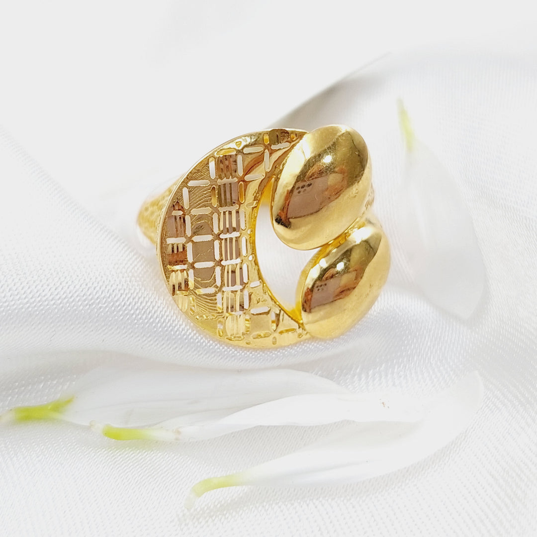 21K Gold Fancy Ring by Saeed Jewelry - Image 3