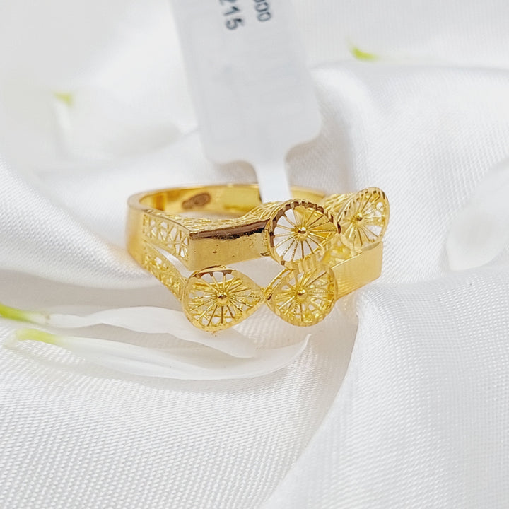 21K Gold Fancy Ring by Saeed Jewelry - Image 3