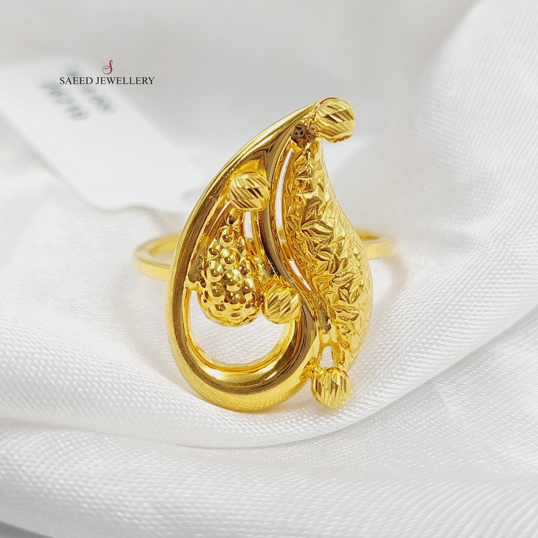 21K Gold Fancy Ring by Saeed Jewelry - Image 3