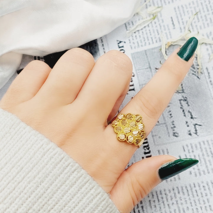 21K Gold Fancy Ring by Saeed Jewelry - Image 2