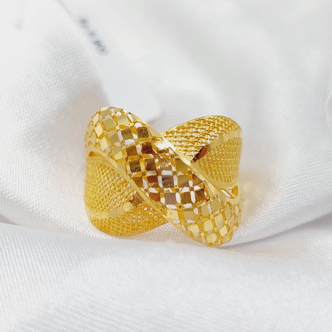 21K Gold Fancy Ring by Saeed Jewelry - Image 1