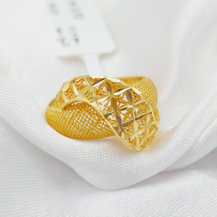 21K Gold Fancy Ring by Saeed Jewelry - Image 3