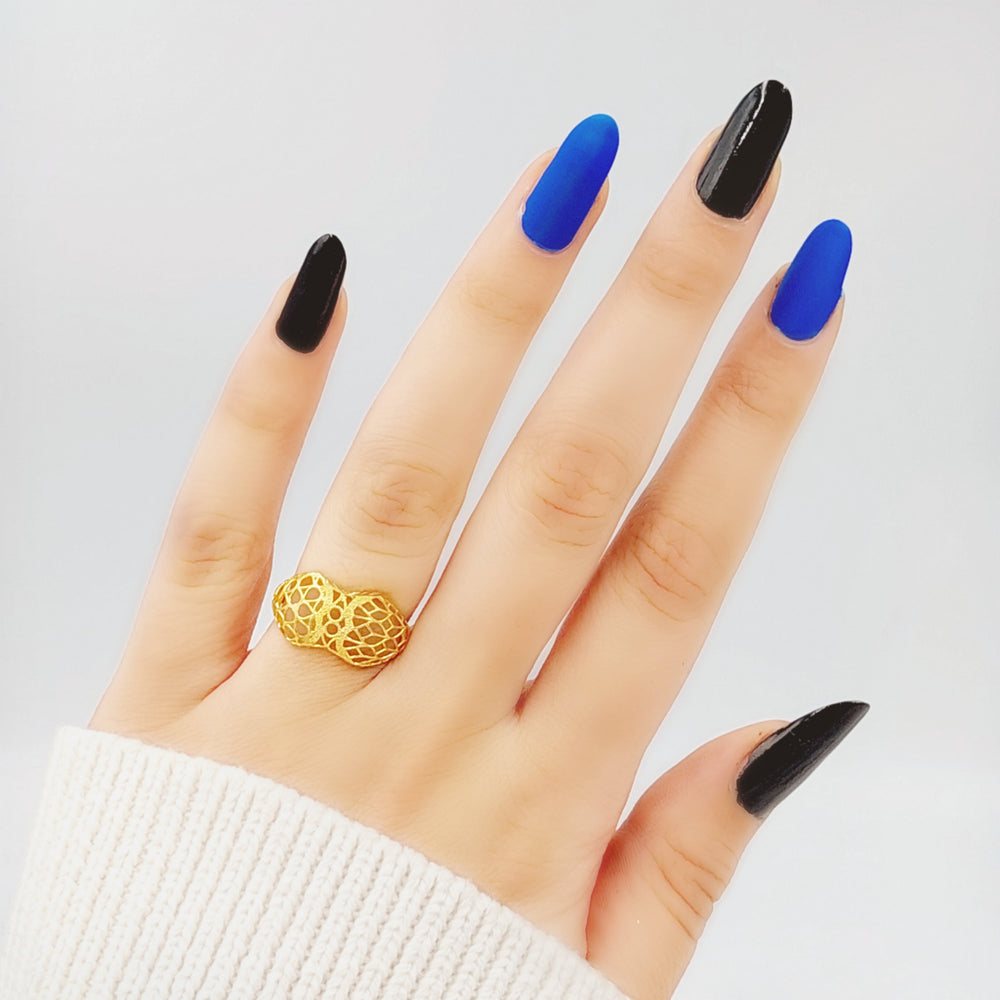 21K Gold Fancy Ring by Saeed Jewelry - Image 2