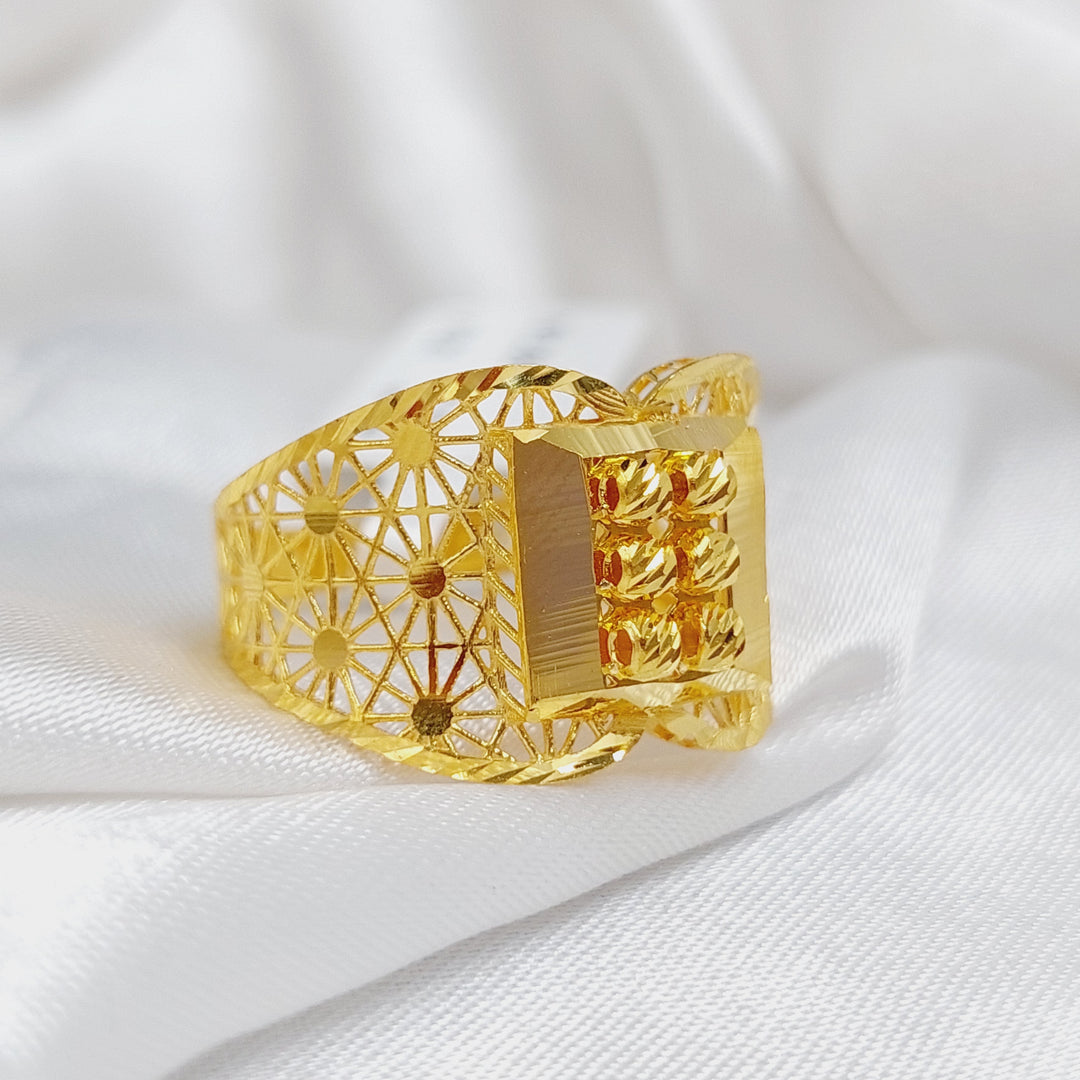 21K Gold Fancy Ring by Saeed Jewelry - Image 3