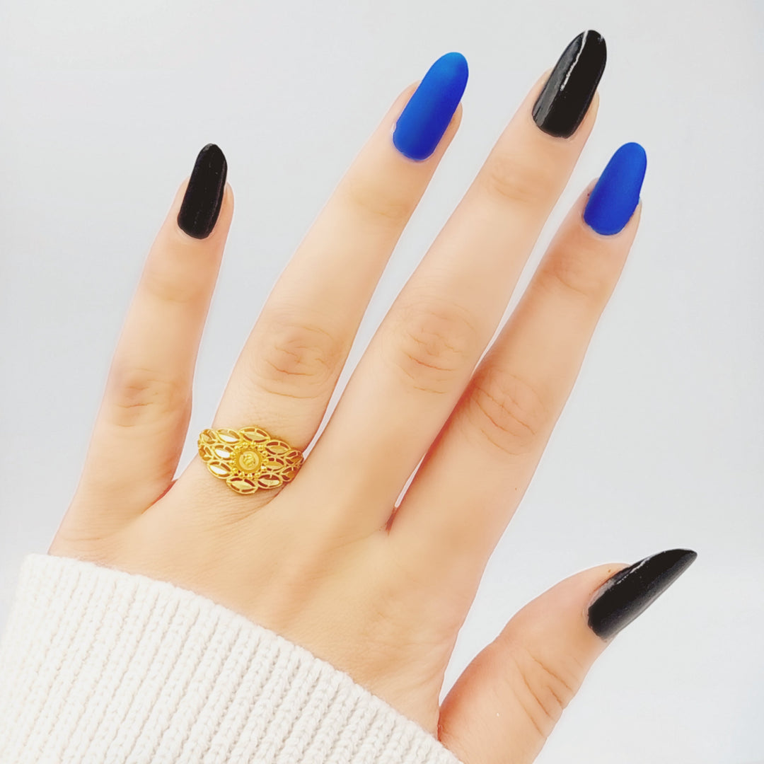 21K Gold Fancy Ring by Saeed Jewelry - Image 2