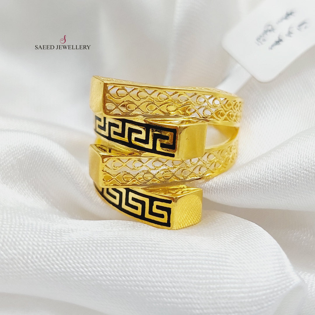 21K Gold Fancy Ring by Saeed Jewelry - Image 4