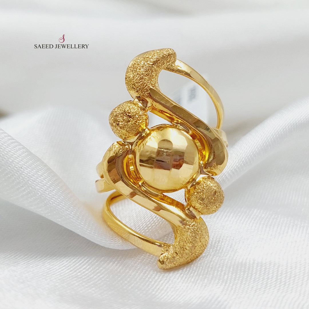 21K Gold Fancy Ring by Saeed Jewelry - Image 3