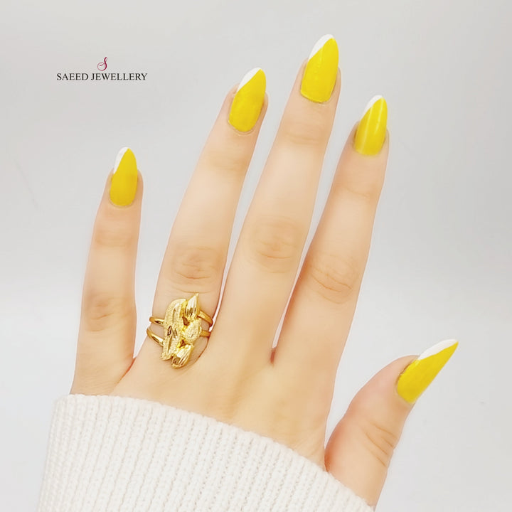 21K Gold Fancy Ring by Saeed Jewelry - Image 2