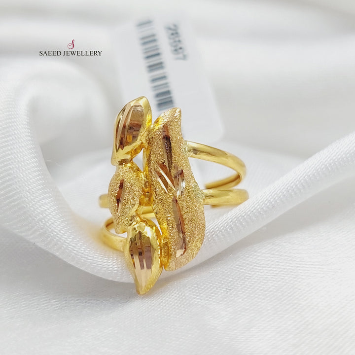 21K Gold Fancy Ring by Saeed Jewelry - Image 3