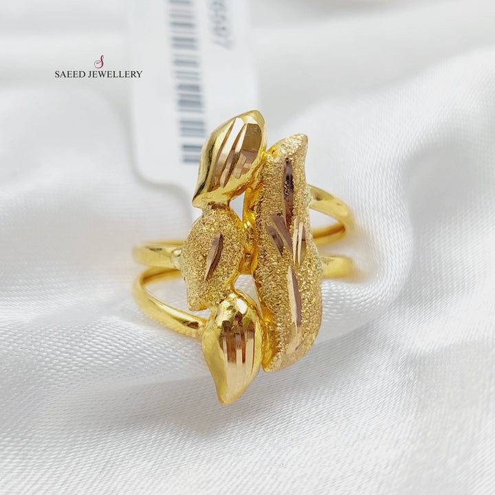 21K Gold Fancy Ring by Saeed Jewelry - Image 4