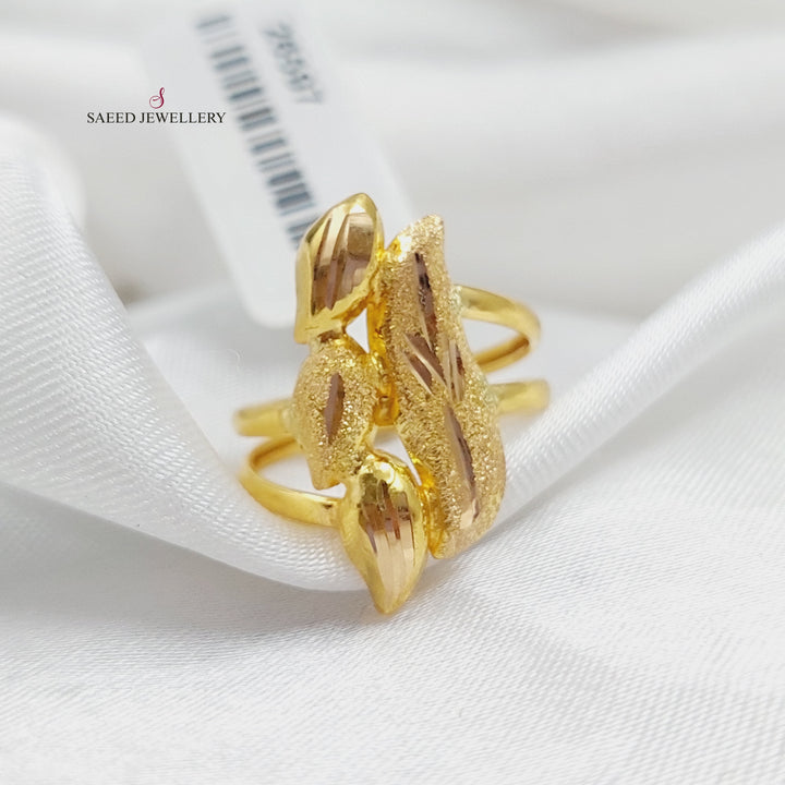 21K Gold Fancy Ring by Saeed Jewelry - Image 1