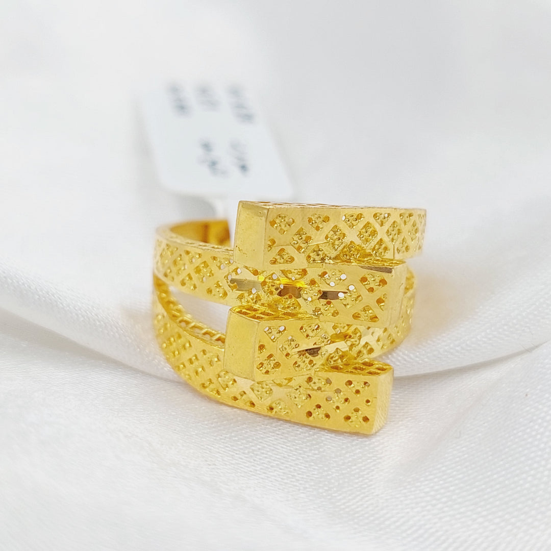 21K Gold Fancy Ring by Saeed Jewelry - Image 3