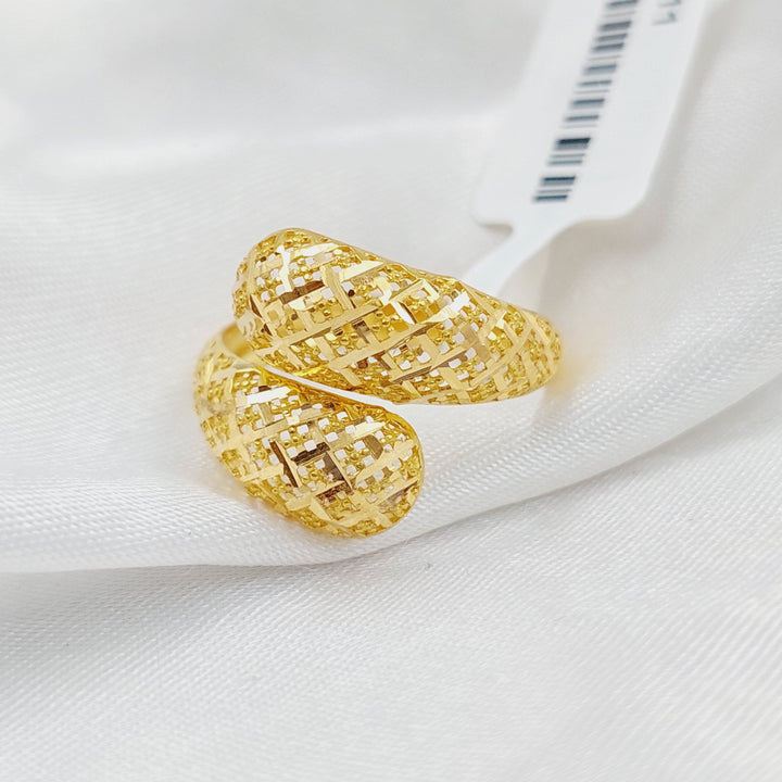 21K Gold Fancy Ring by Saeed Jewelry - Image 3