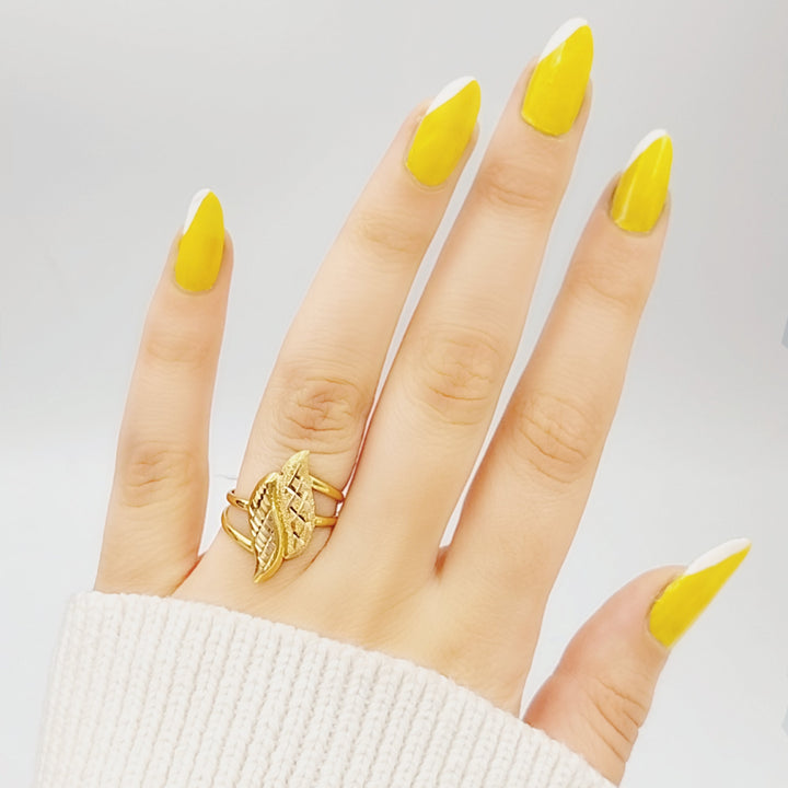 21K Gold Fancy Ring by Saeed Jewelry - Image 5