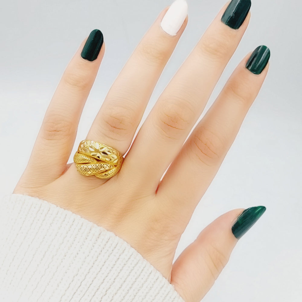 21K Gold Fancy Ring by Saeed Jewelry - Image 2