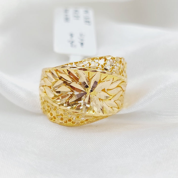 21K Fancy Ring Made of 21K Yellow Gold by Saeed Jewelry-26812