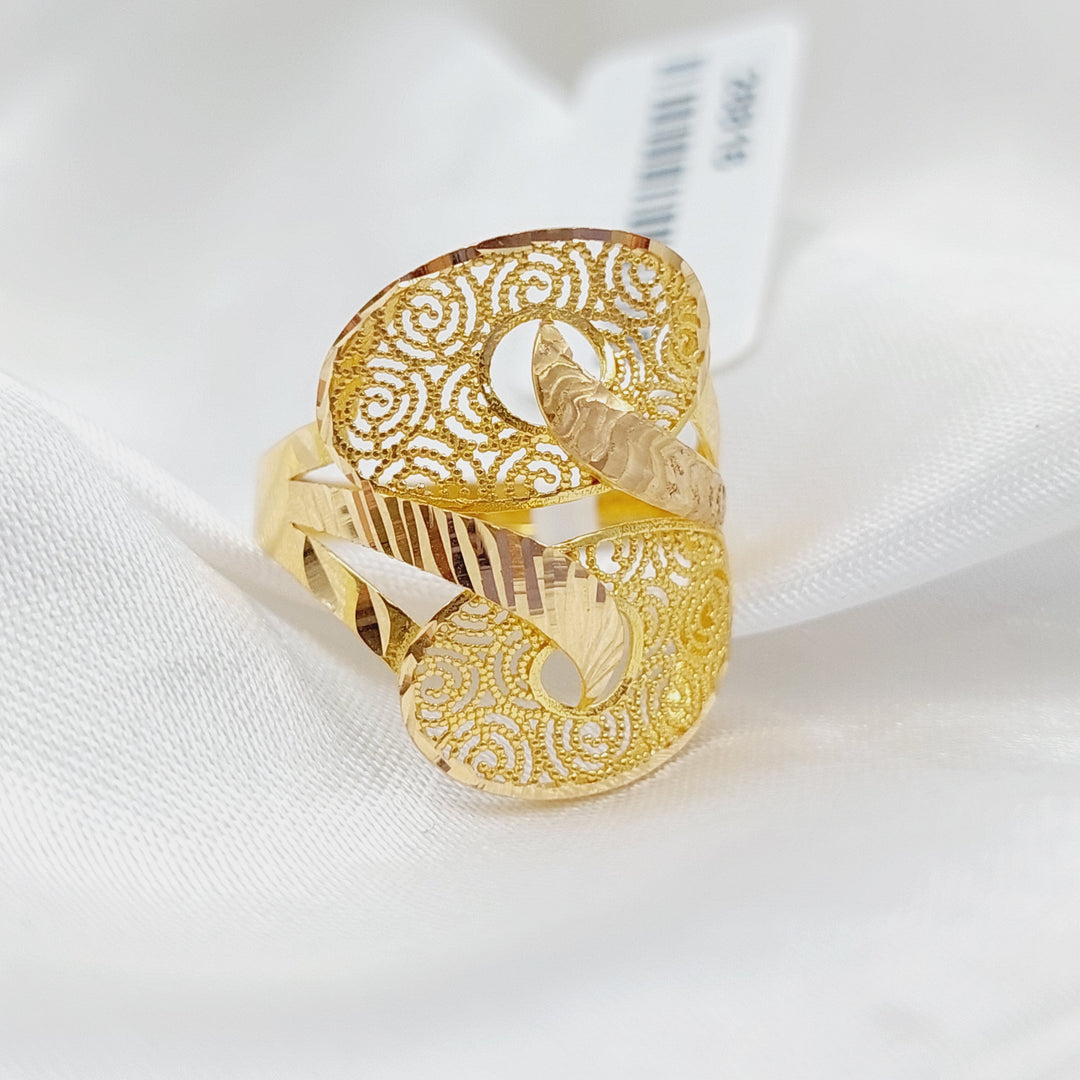 21K Gold Fancy Ring by Saeed Jewelry - Image 3