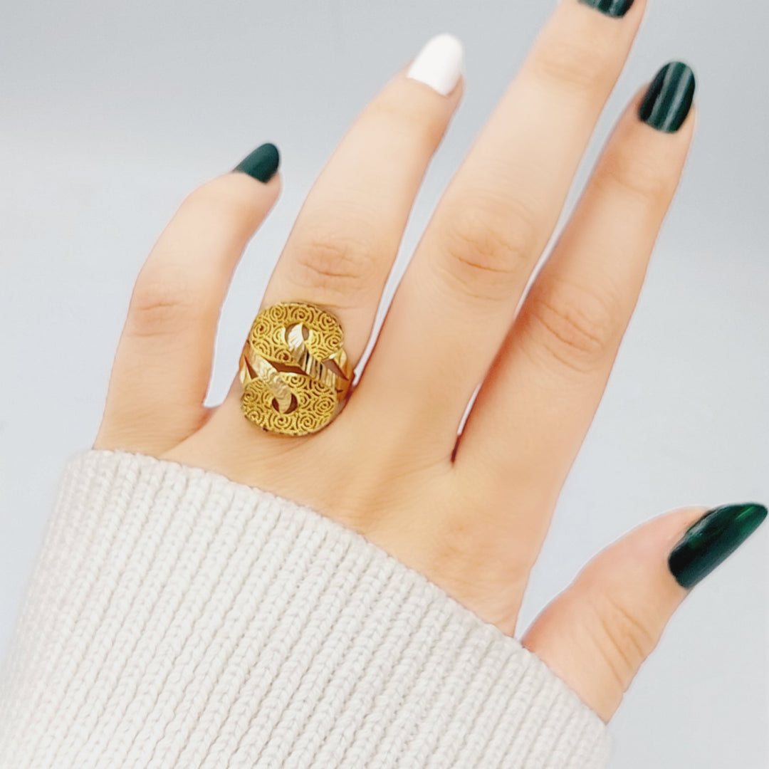 21K Gold Fancy Ring by Saeed Jewelry - Image 1