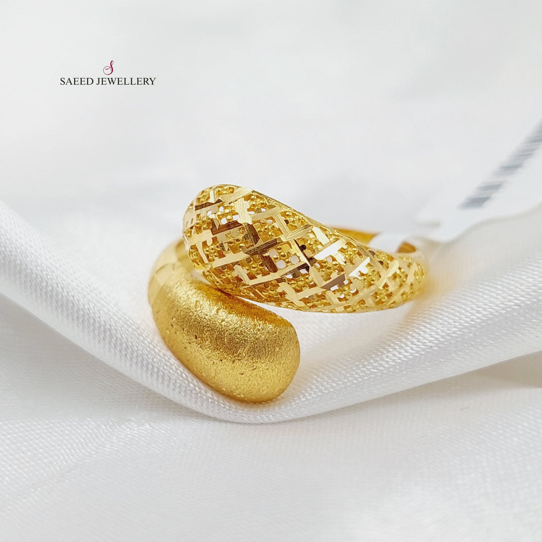 21K Gold Fancy Ring by Saeed Jewelry - Image 2