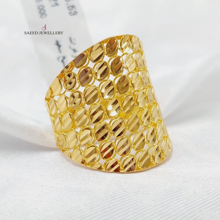 21K Gold Fancy Ring by Saeed Jewelry - Image 3