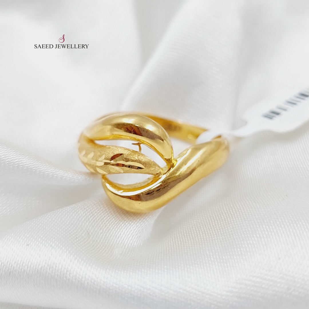 21K Gold Fancy Ring by Saeed Jewelry - Image 3