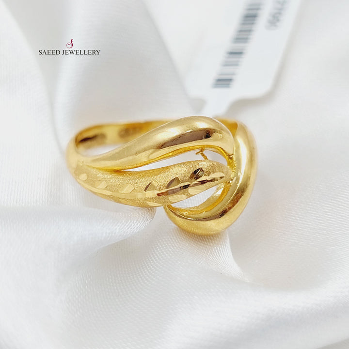 21K Gold Fancy Ring by Saeed Jewelry - Image 4