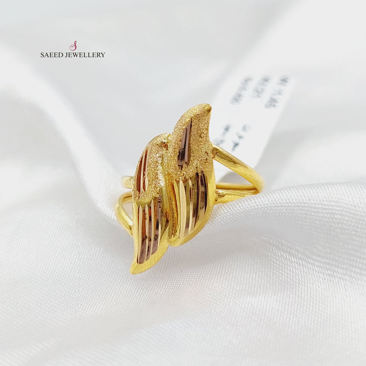 21K Fancy Ring Made of 21K Yellow Gold by Saeed Jewelry-27091