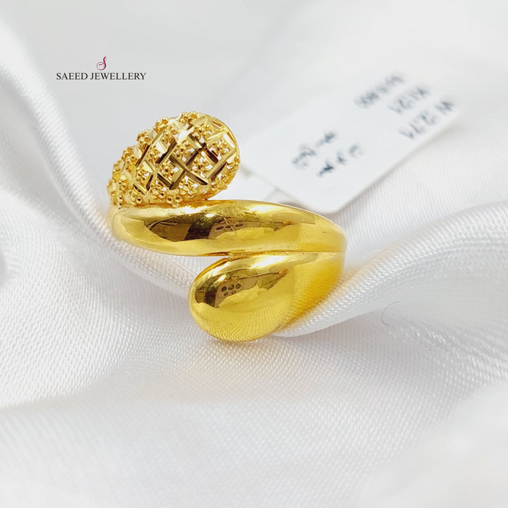 21K Gold Fancy Ring by Saeed Jewelry - Image 3