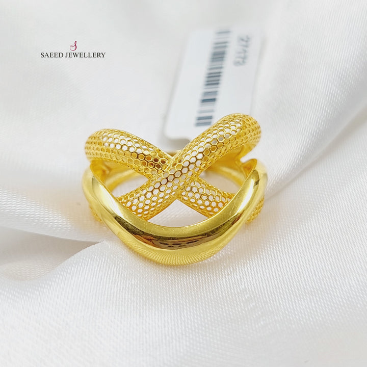 21K Gold Fancy Ring by Saeed Jewelry - Image 3