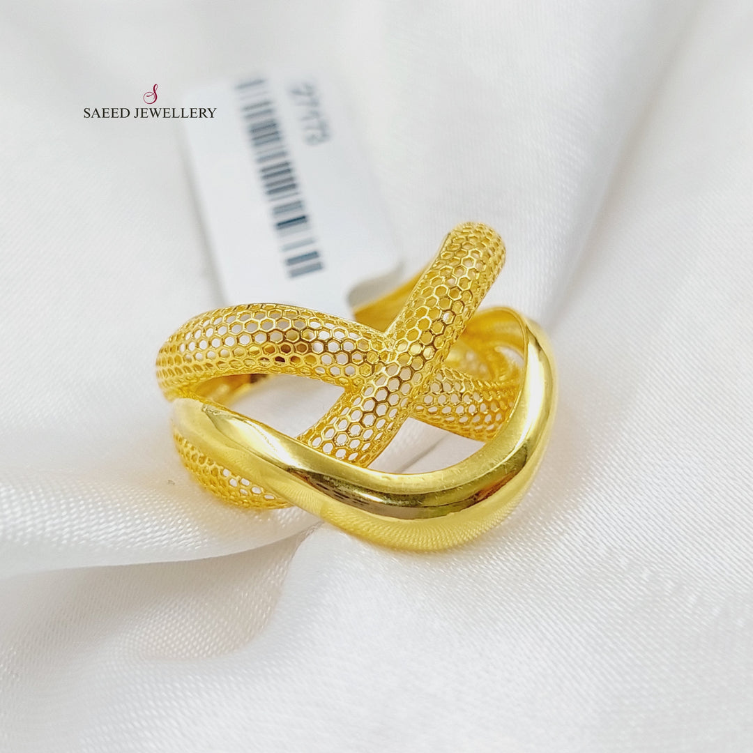 21K Gold Fancy Ring by Saeed Jewelry - Image 4