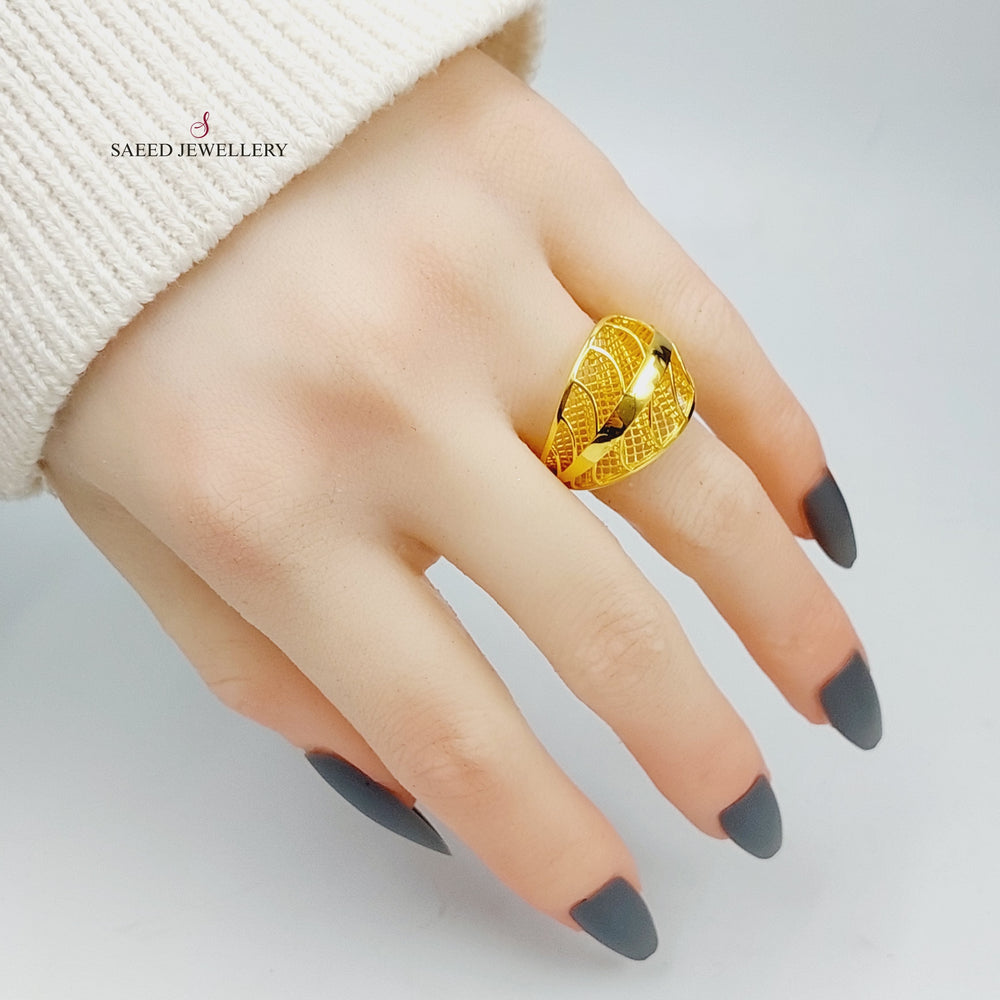 21K Gold Fancy Ring by Saeed Jewelry - Image 2