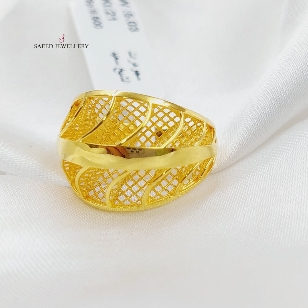 21K Gold Fancy Ring by Saeed Jewelry - Image 4