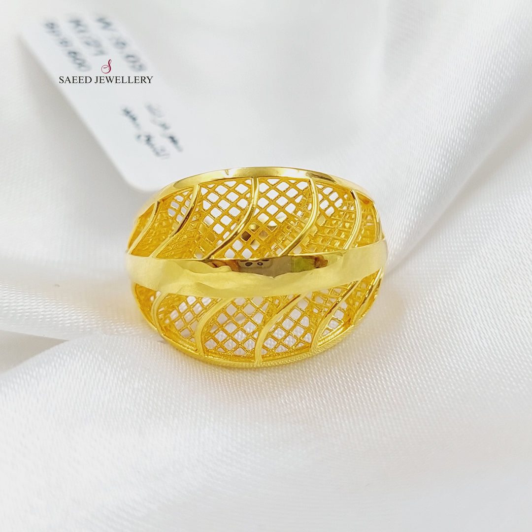 21K Gold Fancy Ring by Saeed Jewelry - Image 1