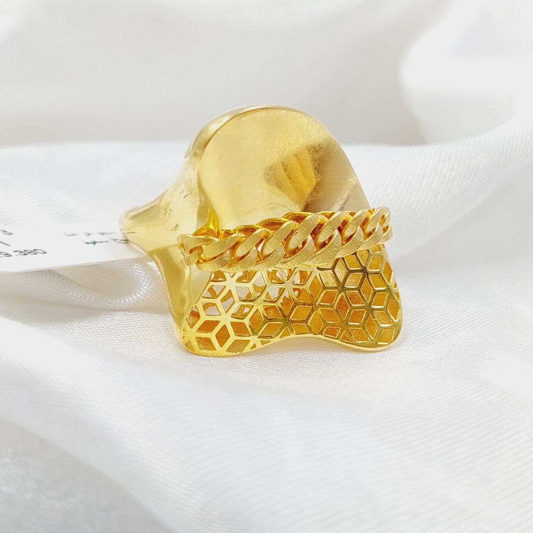 21K Gold Fancy Ring by Saeed Jewelry - Image 1