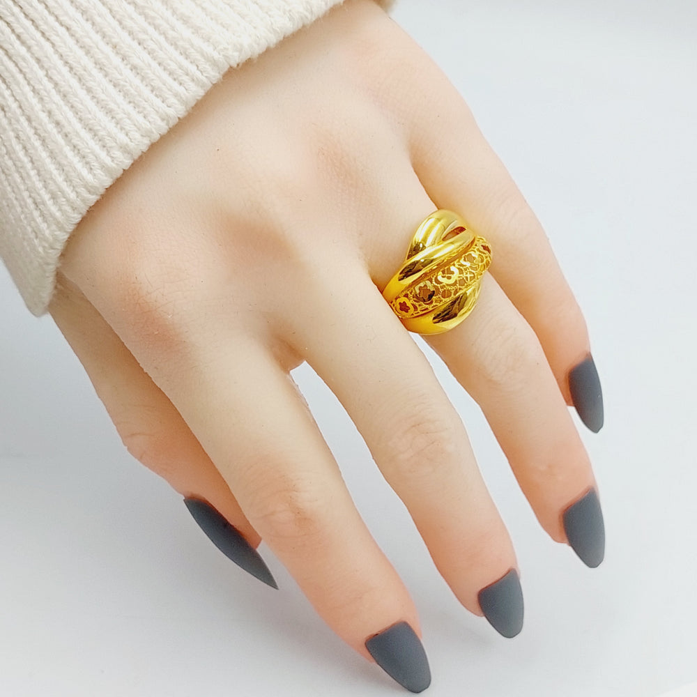 21K Gold Fancy Ring by Saeed Jewelry - Image 2