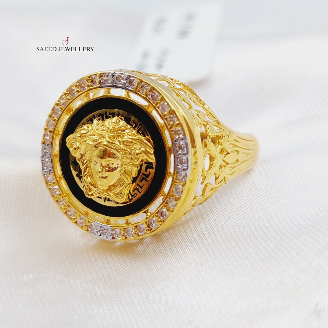 21K Gold Fancy Ring by Saeed Jewelry - Image 3