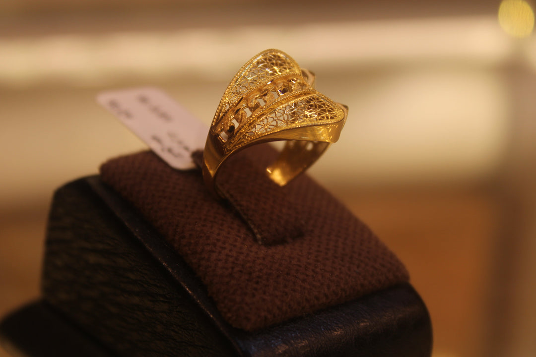 21K Gold Fancy Ring by Saeed Jewelry - Image 2