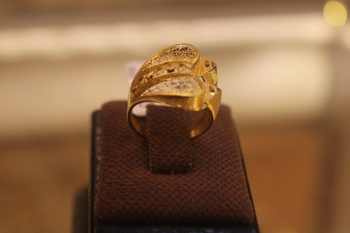 21K Gold Fancy Ring by Saeed Jewelry - Image 3