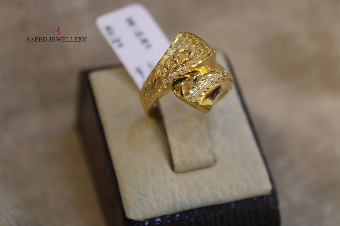 21K Gold Fancy Ring by Saeed Jewelry - Image 5