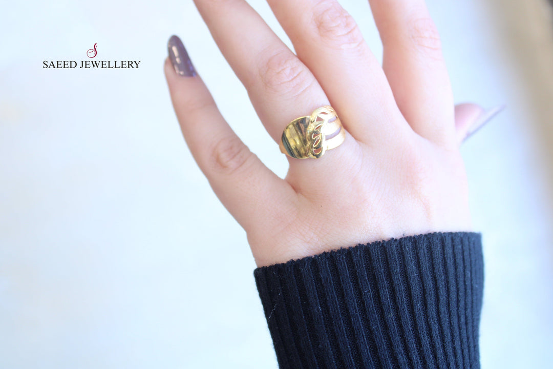 21K Gold Fancy Ring by Saeed Jewelry - Image 2