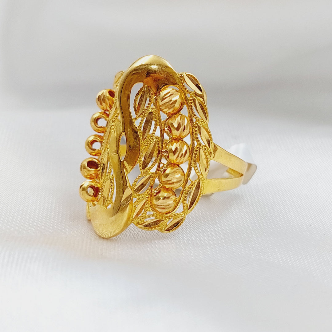 21K Gold Fancy Ring by Saeed Jewelry - Image 4