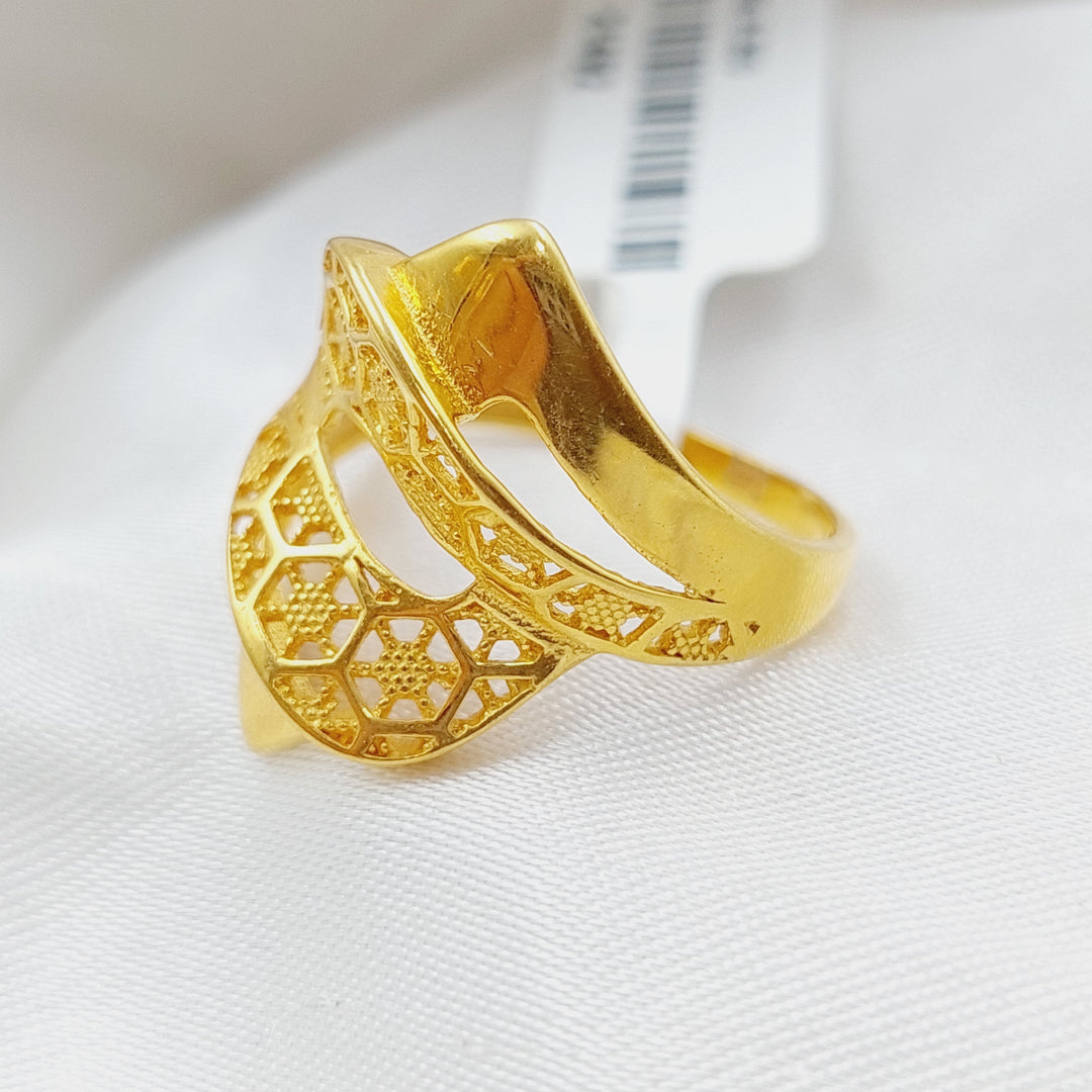 21K Gold Fancy Ring by Saeed Jewelry - Image 3