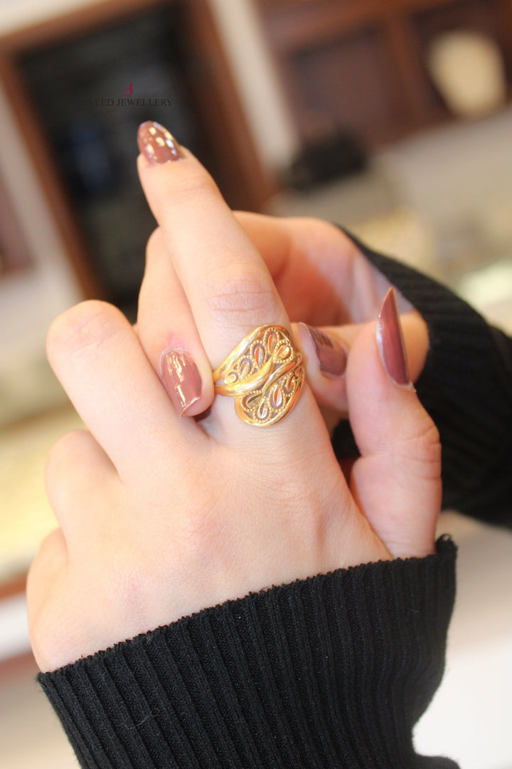 21K Gold Fancy Ring by Saeed Jewelry - Image 2