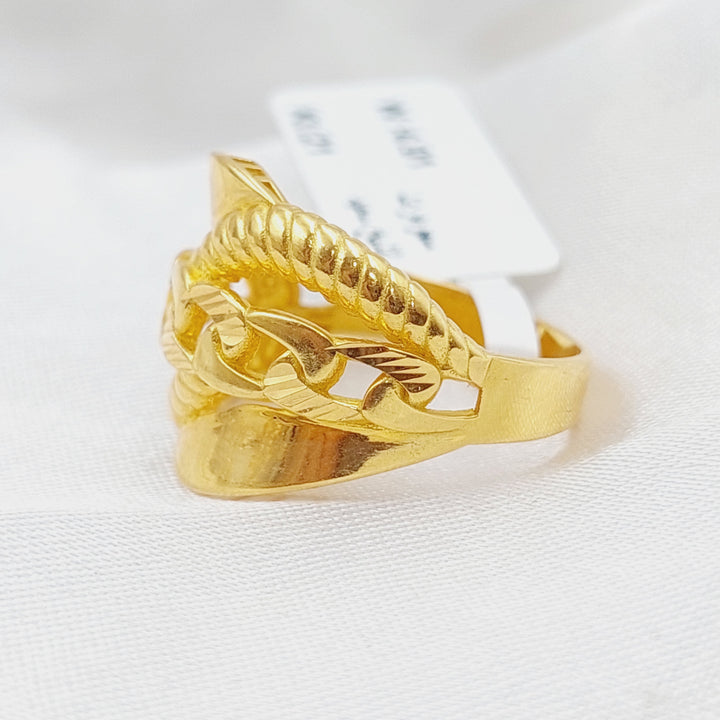 21K Gold Fancy Ring by Saeed Jewelry - Image 1