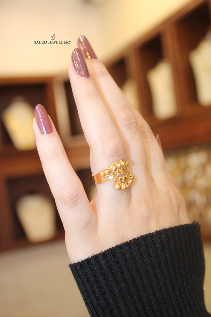 21K Gold Fancy Ring by Saeed Jewelry - Image 1