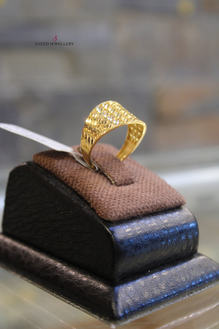 21K Gold Fancy Ring by Saeed Jewelry - Image 4