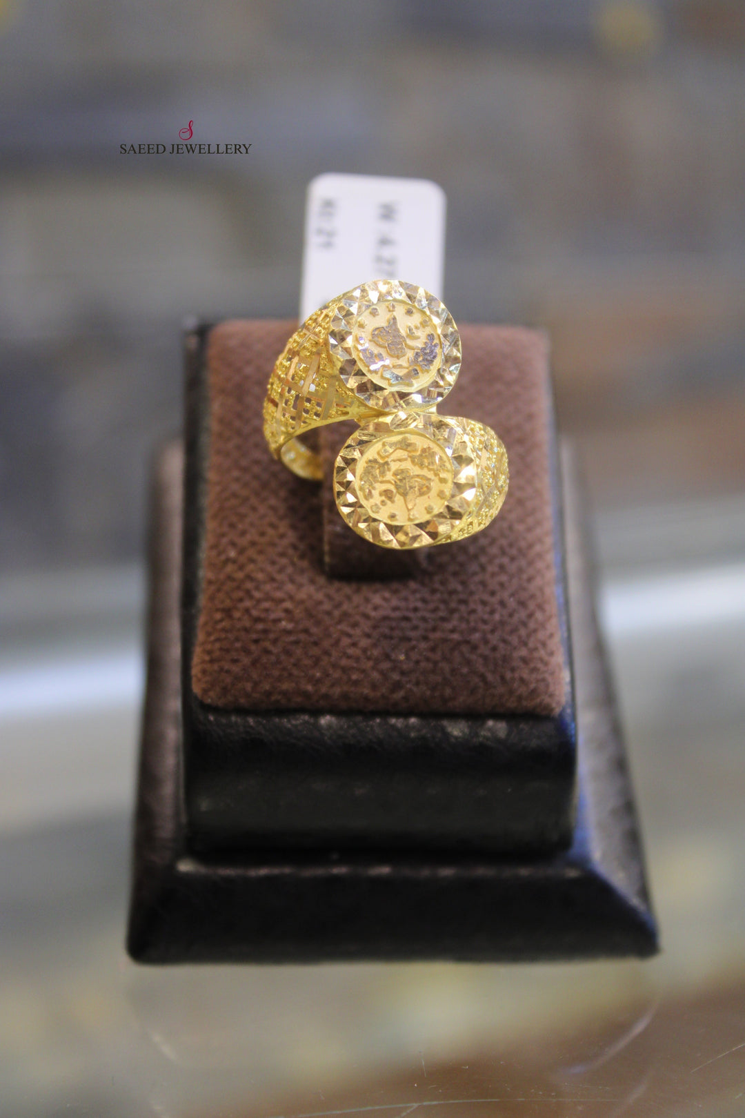 21K Gold Fancy Ring by Saeed Jewelry - Image 3