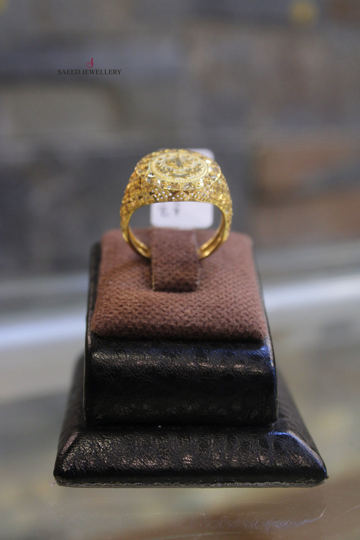 21K Gold Fancy Ring by Saeed Jewelry - Image 4